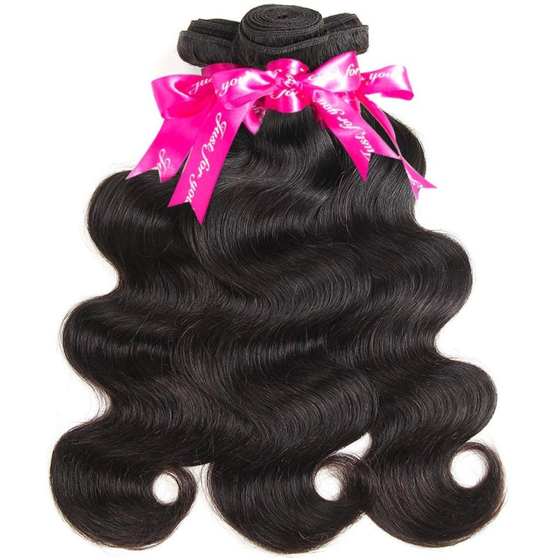 Wingirl Beauty Princess Brazilian Hair Body Wave 3 Bundles 16 18 20inchs 10A Human Hair Weave Bundles Natural color - Image 2